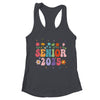 Retro Groovy Flower Senior 25 Class Of 2025 Graduation Shirt & Tank Top | teecentury
