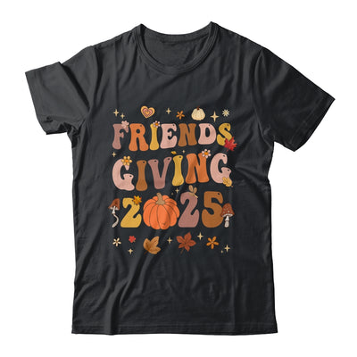 Retro Groovy Friends Giving 2025 Thanksgiving Friendsgiving Shirt & Sweatshirt | teecentury