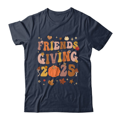 Retro Groovy Friends Giving 2025 Thanksgiving Friendsgiving Shirt & Sweatshirt | teecentury