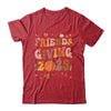 Retro Groovy Friends Giving 2025 Thanksgiving Friendsgiving Shirt & Sweatshirt | teecentury