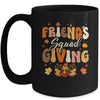 Retro Groovy Friendsgiving Squad Team Turkey Thanksgiving Mug | teecentury