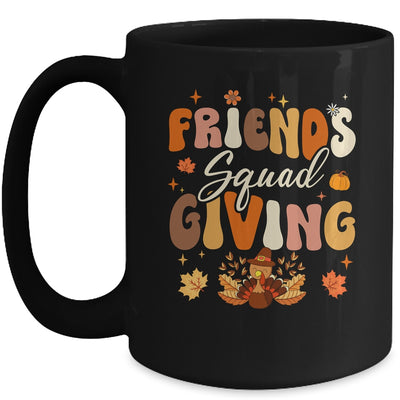 Retro Groovy Friendsgiving Squad Team Turkey Thanksgiving Mug | teecentury