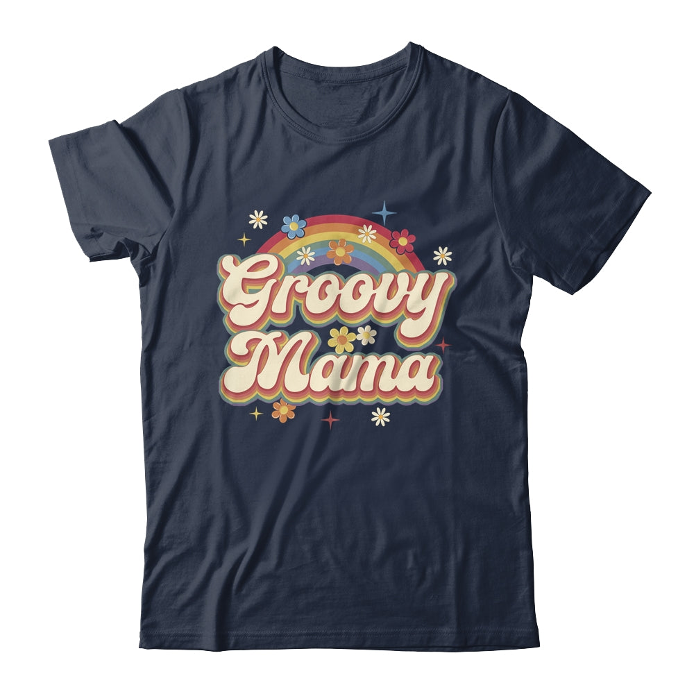Retro Groovy Mama Family Birthday 60s 70s Hippie Costume Shirt & Tank Top | teecentury