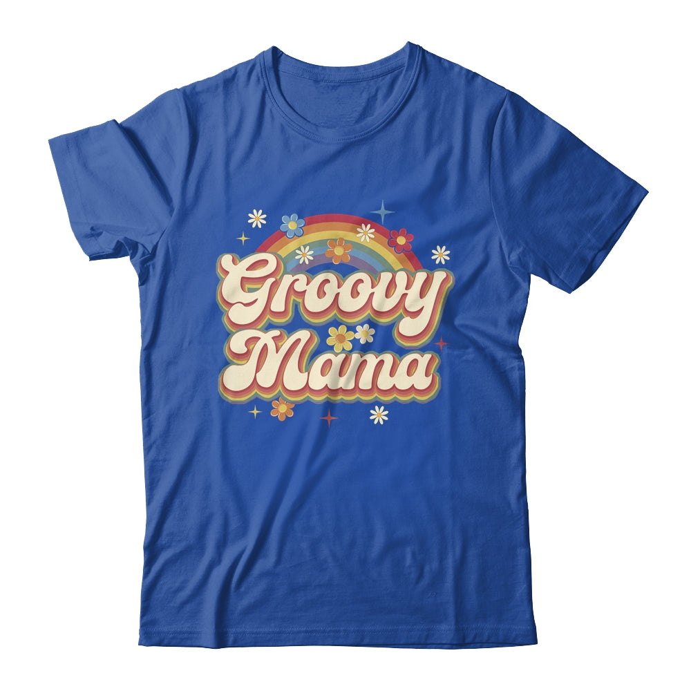 Retro Groovy Mama Family Birthday 60s 70s Hippie Costume Shirt & Tank Top | teecentury