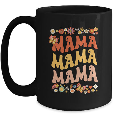 Retro Groovy Mama One Thankful Mama Thanksgiving Mothers Day Mug | teecentury