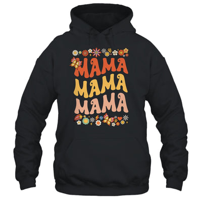 Retro Groovy Mama One Thankful Mama Thanksgiving Mothers Day Shirt & Tank Top | teecentury