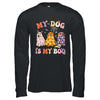 Retro Groovy My Dog Is My Boo Ghost Halloween Spooky Season Shirt & Hoodie | teecentury
