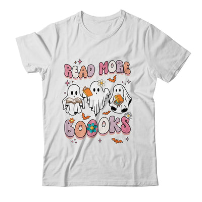 Retro Groovy Read More Books Ghost Boo Funny Halloween Shirt & Hoodie | teecentury