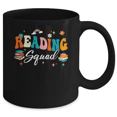Retro Groovy Reading Squad Girls Boys Cute Reading Teacher Mug | teecentury