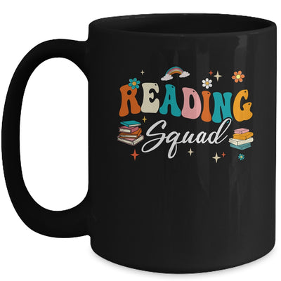 Retro Groovy Reading Squad Girls Boys Cute Reading Teacher Mug | teecentury
