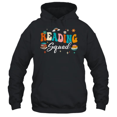 Retro Groovy Reading Squad Girls Boys Cute Reading Teacher Shirt & Tank Top | teecentury