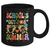 Retro Groovy Schools Out For Summer Graduation Teacher Kids Mug | teecentury