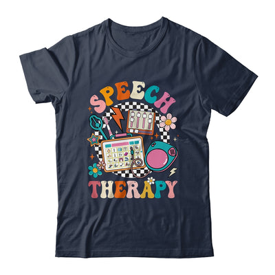 Retro Groovy Speech Therapy Language Pathologist For Women Shirt & Tank Top | teecentury