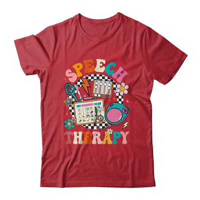Retro Groovy Speech Therapy Language Pathologist For Women Shirt & Tank Top | teecentury