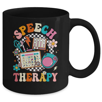 Retro Groovy Speech Therapy Language Pathologist For Women Mug | teecentury