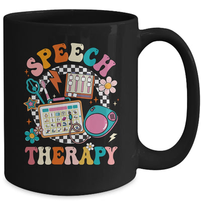 Retro Groovy Speech Therapy Language Pathologist For Women Mug | teecentury