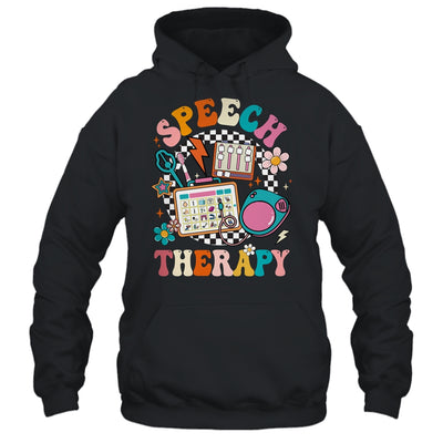 Retro Groovy Speech Therapy Language Pathologist For Women Shirt & Tank Top | teecentury