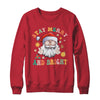 Retro Groovy Stay Merry Bright Christmas Cute Santa Claus Shirt & Sweatshirt | teecentury