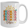 Retro Groovy Summer Vibes For Girl Women Beach Vacation Mug | teecentury