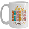 Retro Groovy Summer Vibes For Girl Women Beach Vacation Mug | teecentury