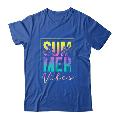 Retro Groovy Summer Vibes For Women Men Kids Summer Vacation Shirt & Tank Top | teecentury