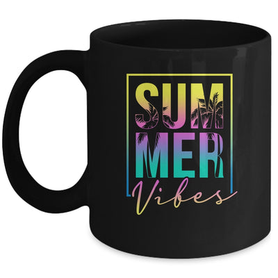 Retro Groovy Summer Vibes For Women Men Kids Summer Vacation Mug | teecentury