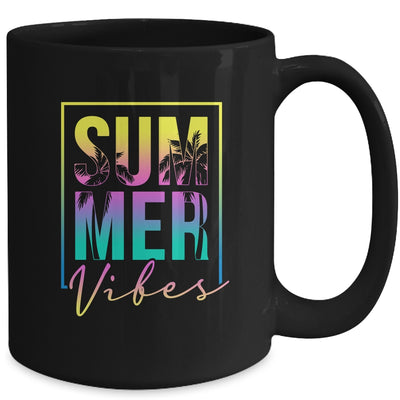 Retro Groovy Summer Vibes For Women Men Kids Summer Vacation Mug | teecentury