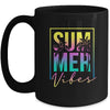 Retro Groovy Summer Vibes For Women Men Kids Summer Vacation Mug | teecentury