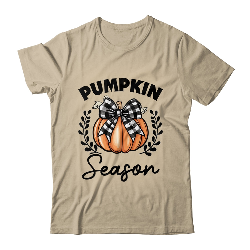 Retro Halloween Pumpkin Spice Coquette Pumpkin Season Women Girls Shirt & Sweatshirt | teecentury