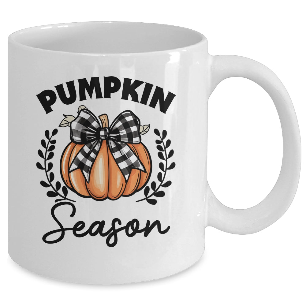 Retro Halloween Pumpkin Spice Coquette Pumpkin Season Women Girls Mug | teecentury