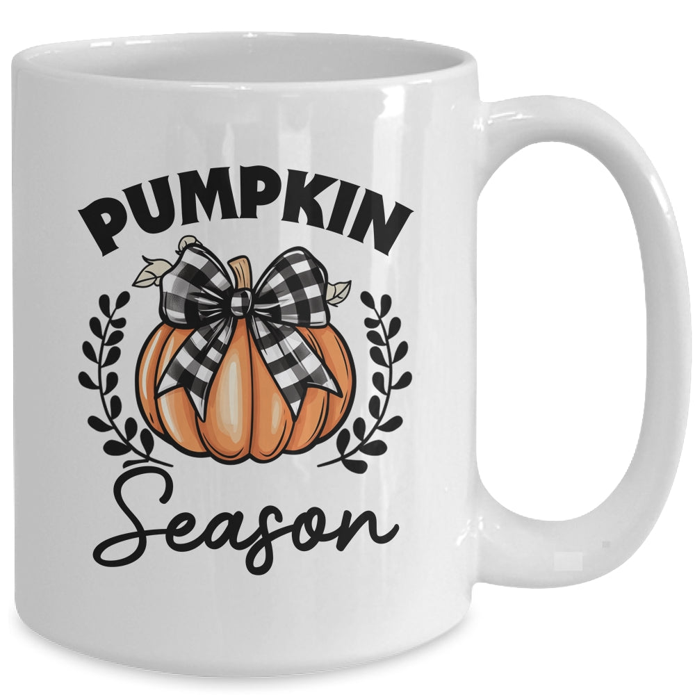 Retro Halloween Pumpkin Spice Coquette Pumpkin Season Women Girls Mug | teecentury