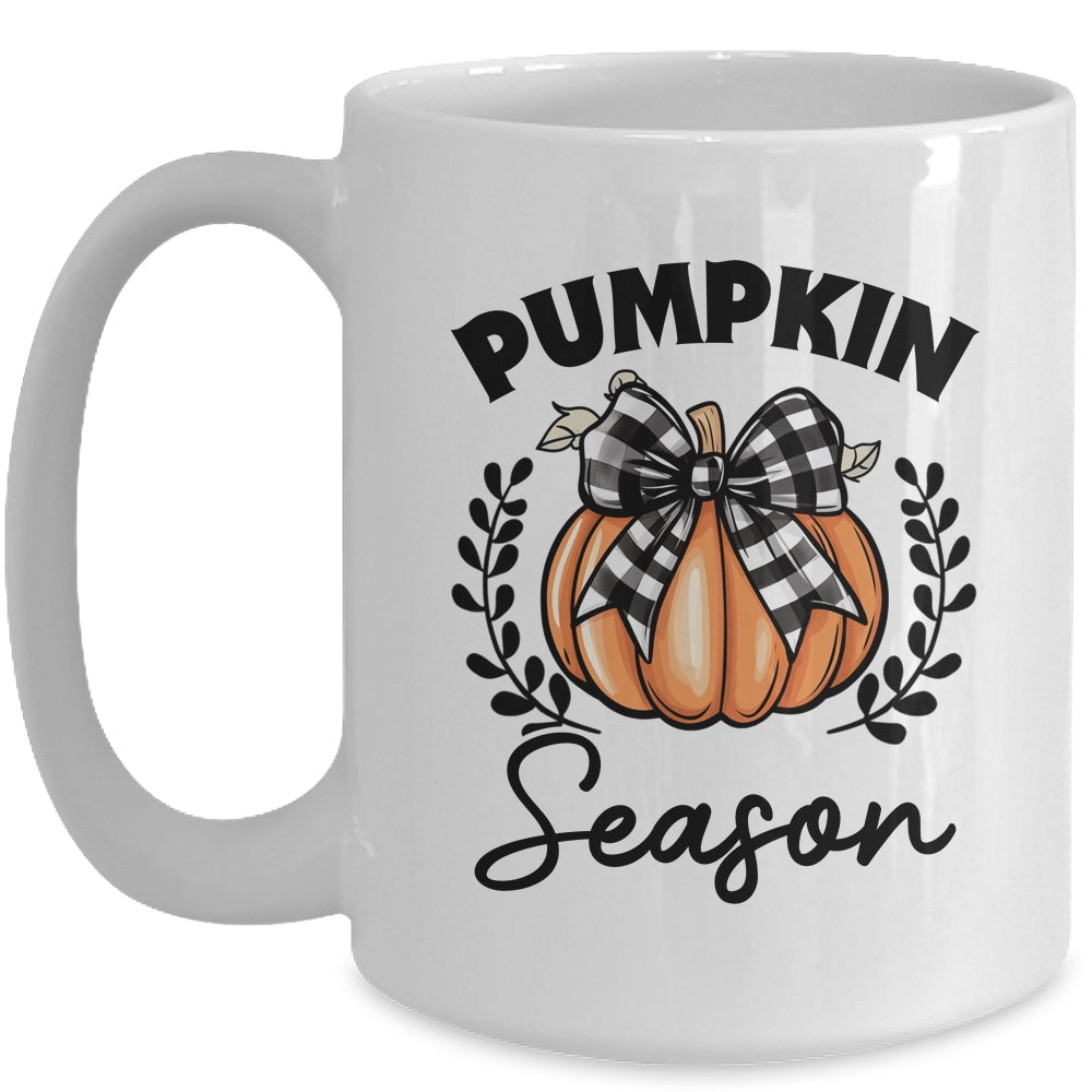 Retro Halloween Pumpkin Spice Coquette Pumpkin Season Women Girls Mug | teecentury