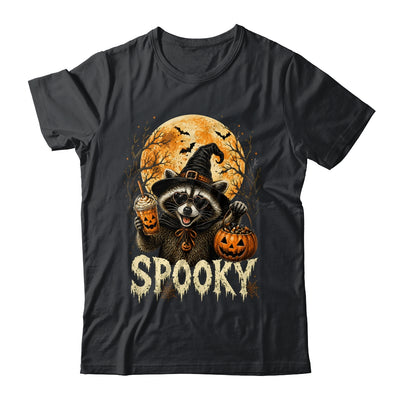 Retro Halloween Raccoon Witch Hat Funny Spooky Season Humor Shirt & Sweatshirt | teecentury