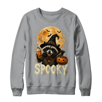 Retro Halloween Raccoon Witch Hat Funny Spooky Season Humor Shirt & Sweatshirt | teecentury