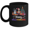 Retro Halloween Thanksgiving Christmas Happy HalloThanksMas Mug | teecentury