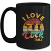 Retro I Love Cocktails Funny Adult Drinking Humor Pun Mug | teecentury