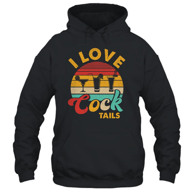 Retro I Love Cocktails Funny Adult Drinking Humor Pun Shirt & Tank Top | teecentury