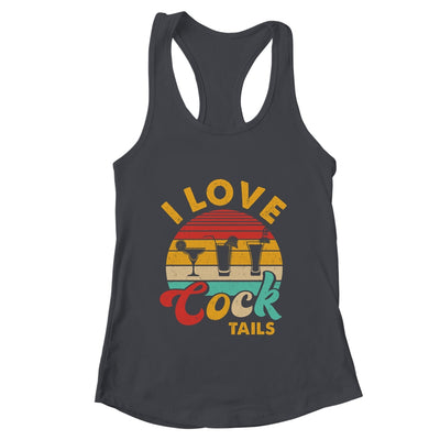 Retro I Love Cocktails Funny Adult Drinking Humor Pun Shirt & Tank Top | teecentury