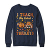 Retro I Teach The Cutest Turkey Thanksgiving Pumpkin Teacher Shirt & Sweatshirt | teecentury