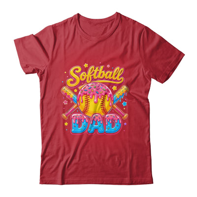 Retro Ice Cream Drip Softball Dad Game Day Dad Father'S Day Shirt & Hoodie | teecentury