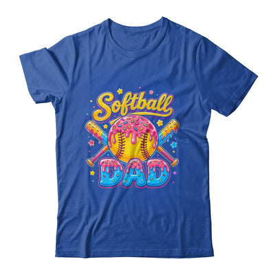 Retro Ice Cream Drip Softball Dad Game Day Dad Father'S Day Shirt & Hoodie | teecentury