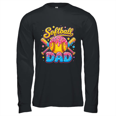 Retro Ice Cream Drip Softball Dad Game Day Dad Father'S Day Shirt & Hoodie | teecentury