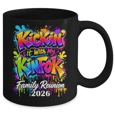 Retro Kickin It With My Kinfolk Family Reunion 2026 Matching Mug | teecentury
