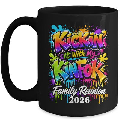 Retro Kickin It With My Kinfolk Family Reunion 2026 Matching Mug | teecentury