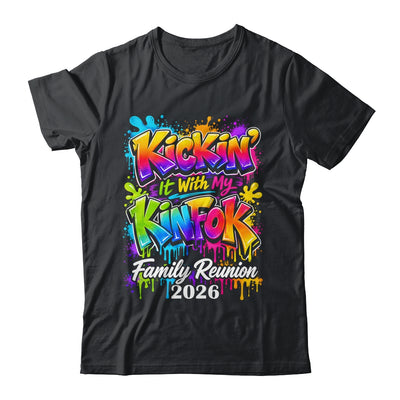 Retro Kickin It With My Kinfolk Family Reunion 2026 Matching Shirt & Tank Top | teecentury