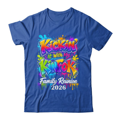 Retro Kickin It With My Kinfolk Family Reunion 2026 Matching Shirt & Tank Top | teecentury