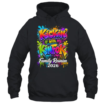Retro Kickin It With My Kinfolk Family Reunion 2026 Matching Shirt & Tank Top | teecentury