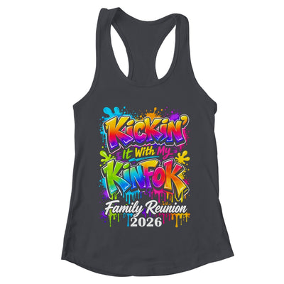 Retro Kickin It With My Kinfolk Family Reunion 2026 Matching Shirt & Tank Top | teecentury