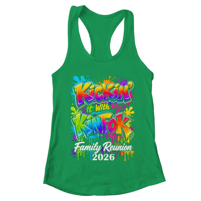 Retro Kickin It With My Kinfolk Family Reunion 2026 Matching Shirt & Tank Top | teecentury
