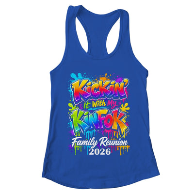 Retro Kickin It With My Kinfolk Family Reunion 2026 Matching Shirt & Tank Top | teecentury